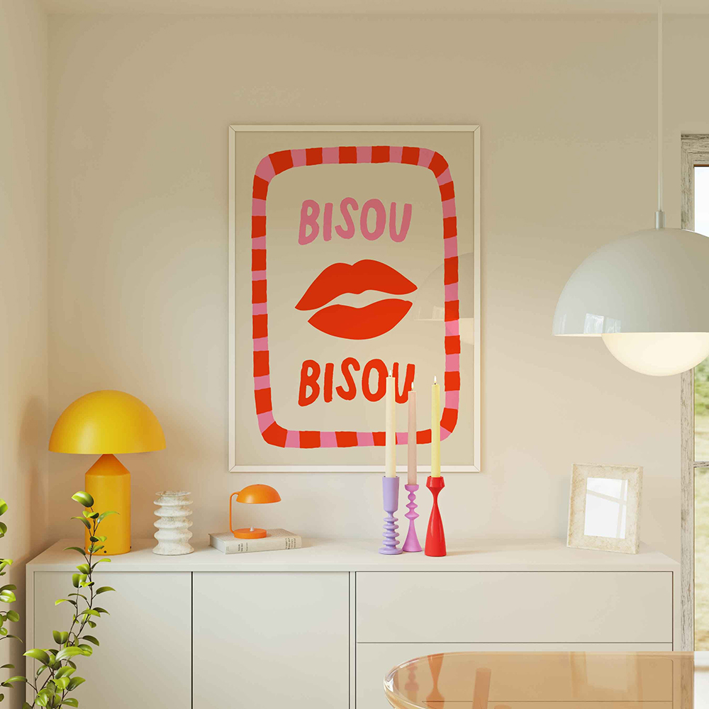 北欧ピンクの引用句ウォールアートポスター「私たちはどれほど幸 - Home Decor How To のレビューと価格
