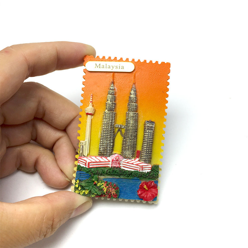 3D樹脂製マレーシアKLCC冷蔵庫マグネット、キュートな冷蔵 - Home Decor Malaysia のレビューと価格